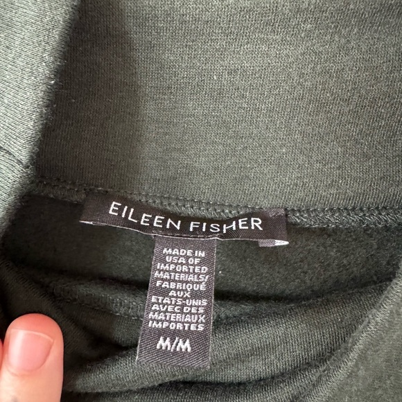 Eileen Fisher Green Long Sleeve Top - Picture 2 of 4